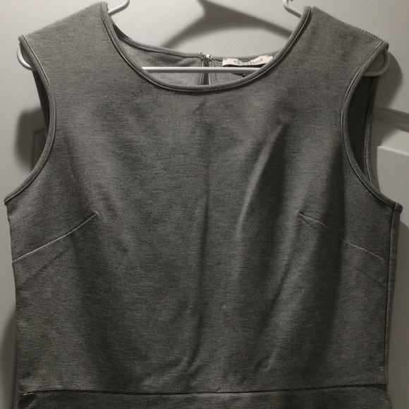 Stretch Flared Stripped Dress - Picture 2 of 3